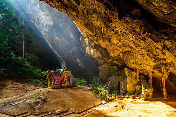 Pavilion in Phraya Nakorn cave nearby Hua Hin , National Park Khao Sam Roi Yot Thailand .